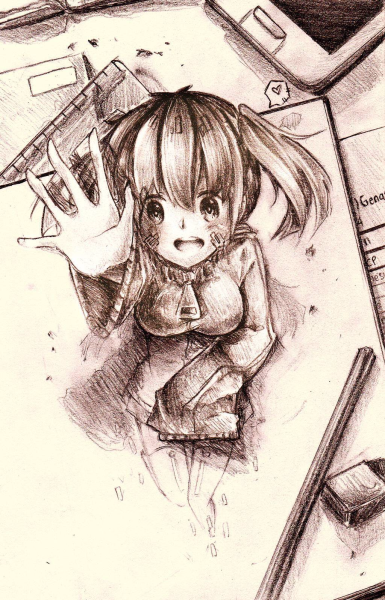 Анимешные рисунки карандашом