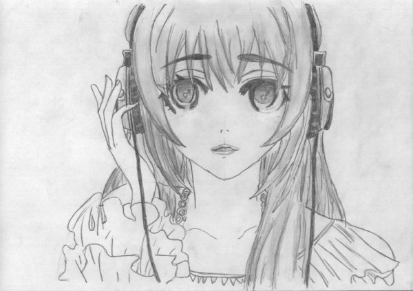 Аниме девочки для рисования