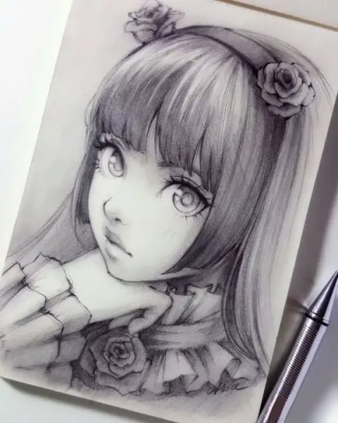 Аниме карандашом