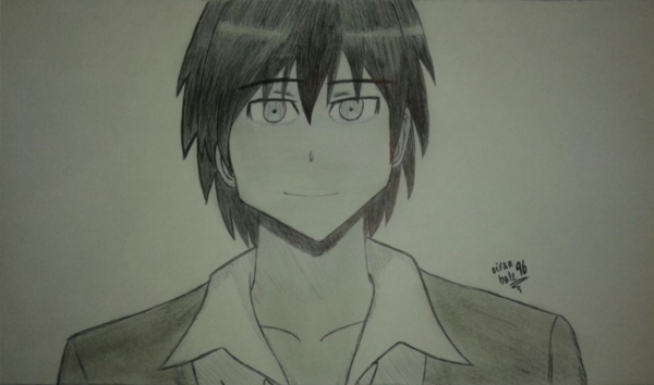 Карма Акабане черно белый