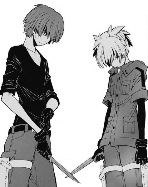 Карма Акабане черно белый