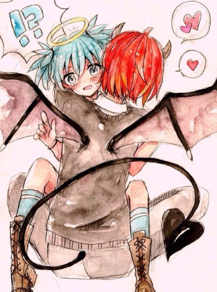 Нагиса и карма карандашом