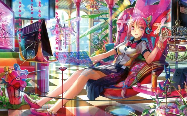 Яркие аниме девушки