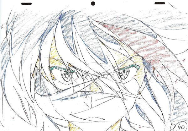 Аниме рисунки точками