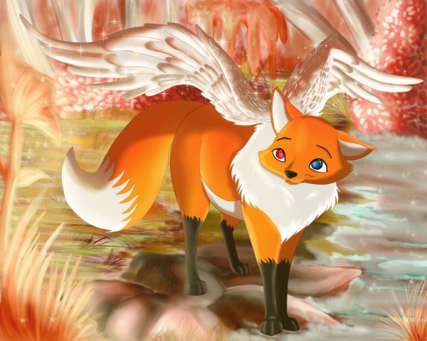 Лиса с крыльями