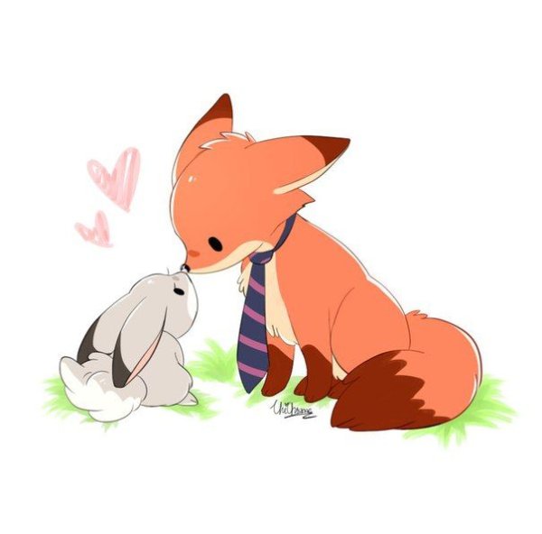 Лис и кролик