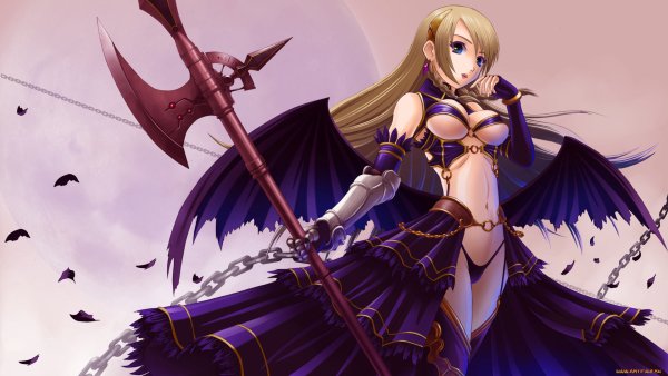 Аниме девушка воин