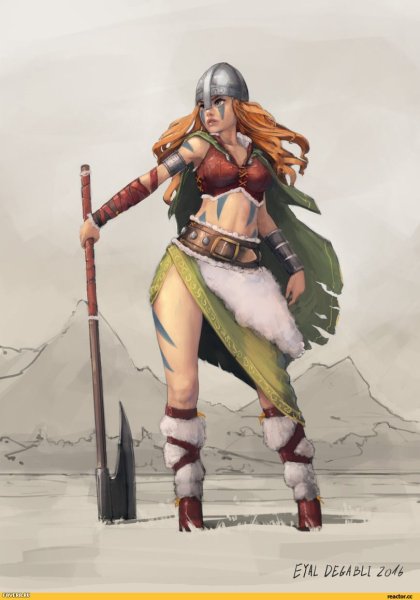 Викинги арт воительницы