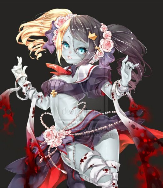 Зомбилэнд сага аниме кровавое