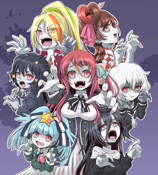 Аниме девушка зомби апокалипсис