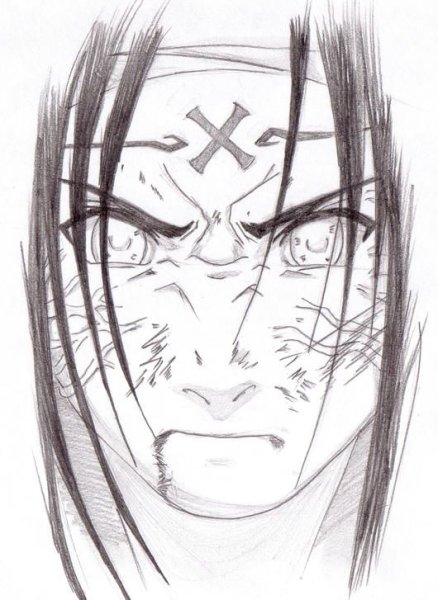 Неджи Хьюго карандашом