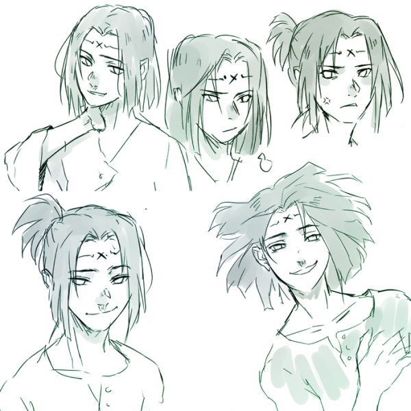 Скетч Неджи Хьюга