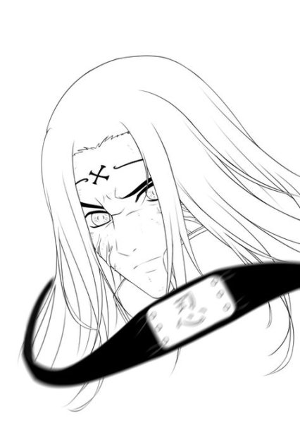 Рисовать Неджи Хьюга Наруто