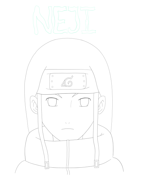 Неджи Хьюго для срисовки