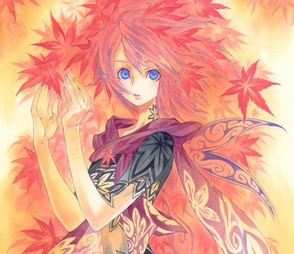 Женщина-осень аниме