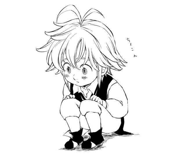 7 Смертных грехов Мелиодас карандашом