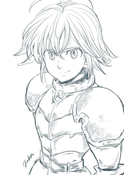 Семь смертных грехов Манга Мелиодас