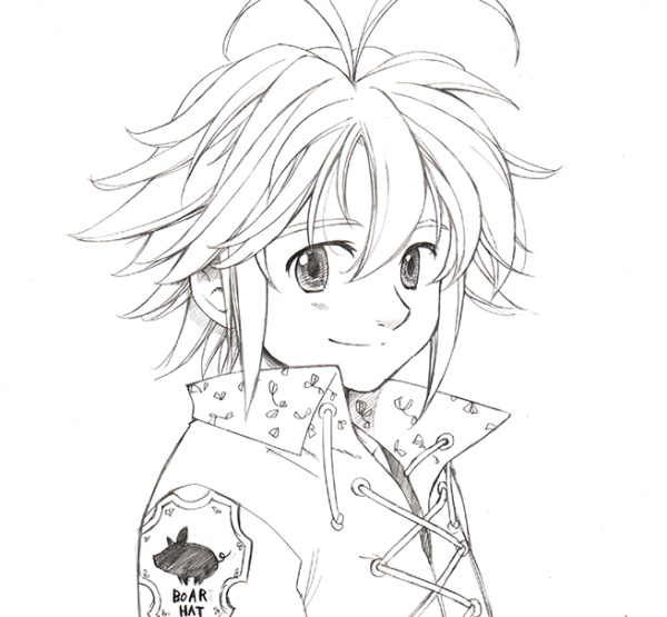 7 Смертных грехов Мелиодас карандашом