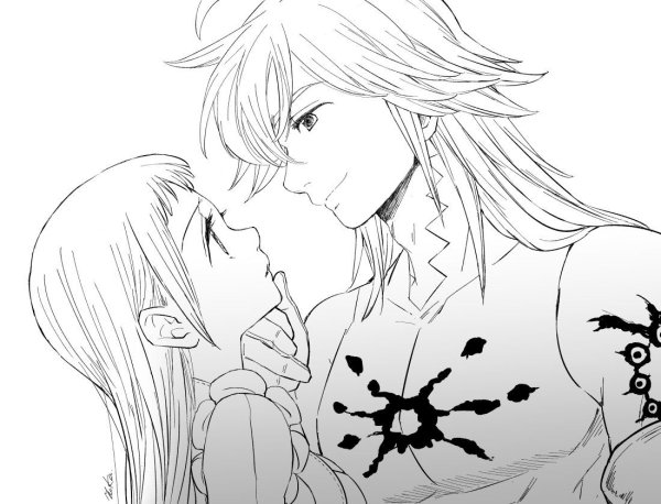 Семь смертных грехов Манга Мелиодас