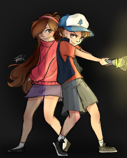 Гравити Фолз аниме Диппер