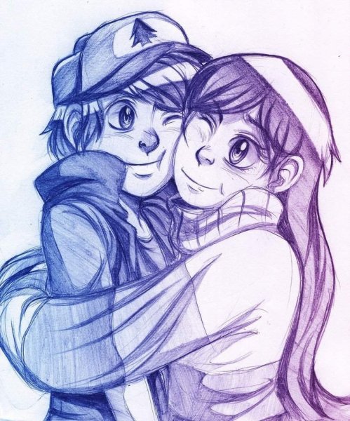 Гравити Фолз аниме Диппер