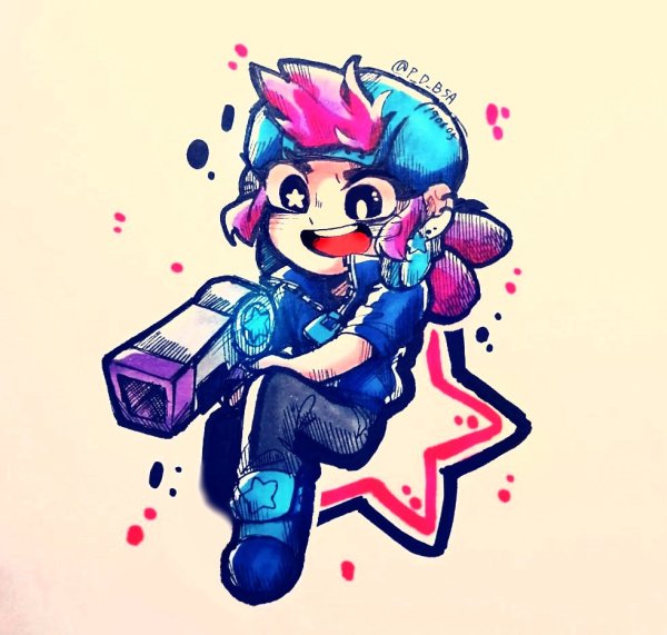 Шелли арт Brawl Stars
