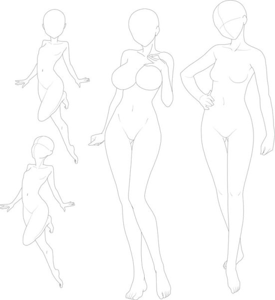 Аниме тело девушки