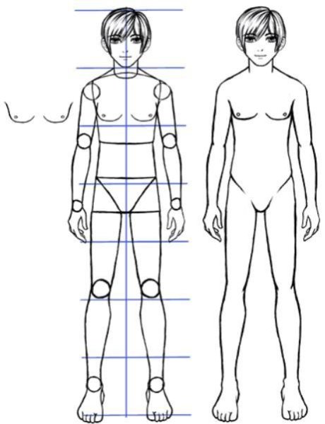 Фигура мальчика для рисования