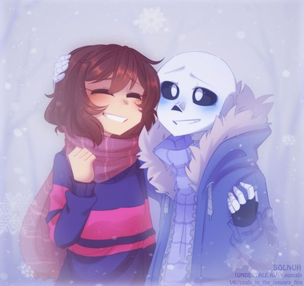 Андертейл Санс и Фриск