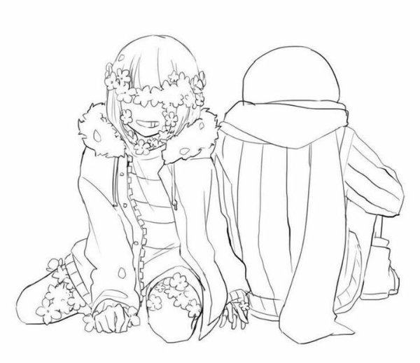 Flowerfell Sans x Frisk 18