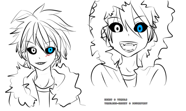 Санс карандашом аниме