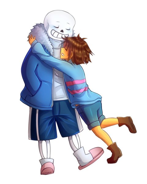 Андертейл Санс и Фриск