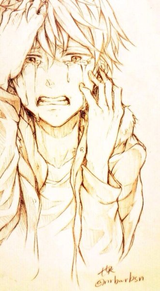 Манга девушка плачет