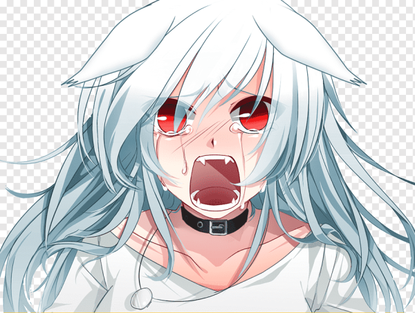 Аниме девочка кричит