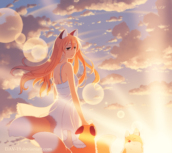 Кицунэ девочка Лисичка