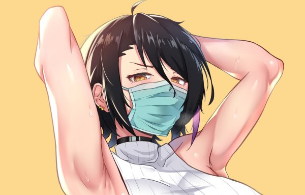 Медицинская маска аниме арт