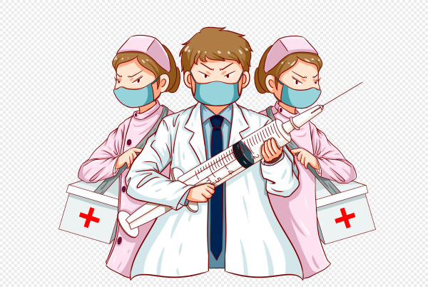 Медработник в маске рисунок