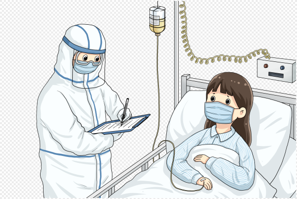 Доктор больной иллюстрация