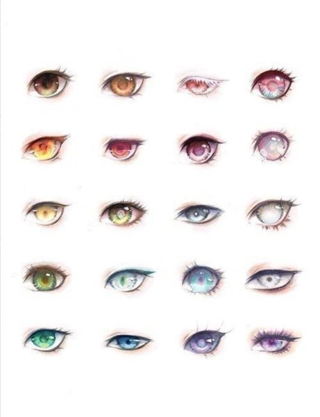 Аниме глаза референс