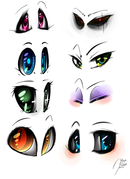 Аниме глазки