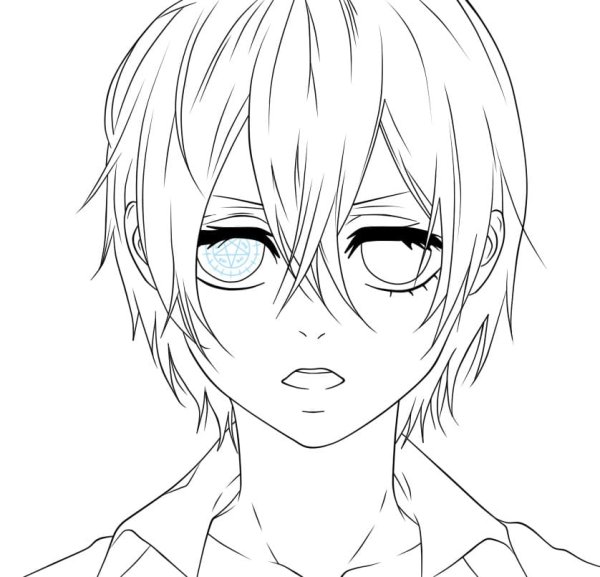 Аниме лицо парня