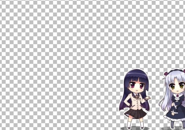 Аниме персонажи на прозрачном фоне