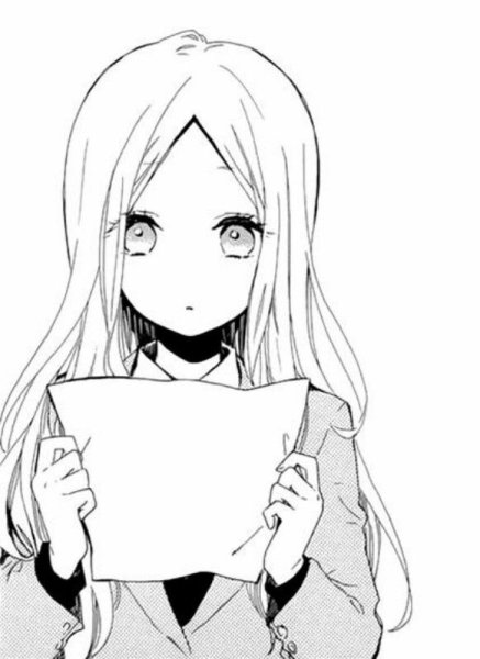 Аниме девочка с табличкой
