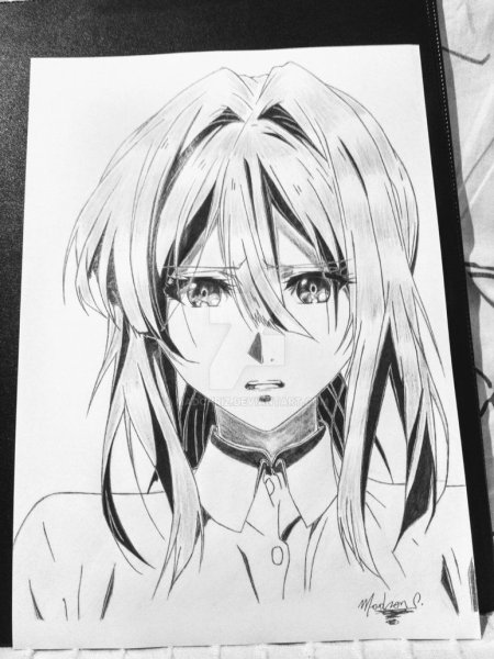 Вайолет Эвергарден аниме скетч