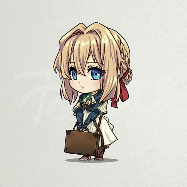 Чиби Вайлет Вайолет Эвергарден