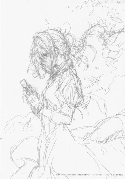 Вайолет Эвергарден аниме скетч