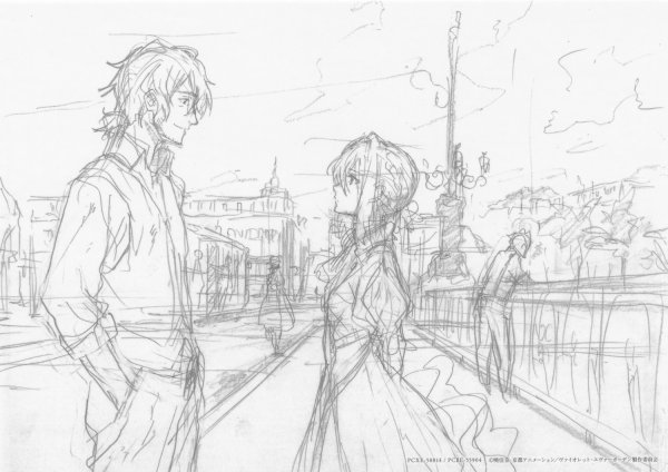 Раскадровка Вайолет Эвергарден