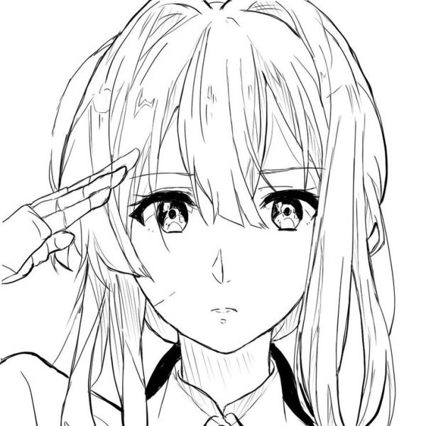 Вайолет Эвергарден аниме скетч