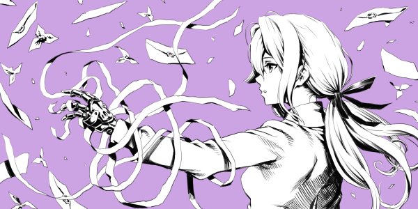 Вайолет Эвергарден плачет