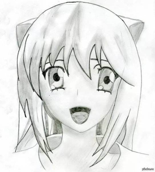 Аниме рисунки карандашом